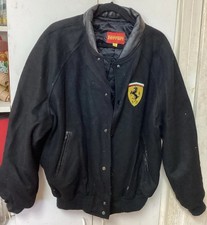 Ferrari Vintage 1995 Ferrari Logo Wool Bomber Jacket Size L