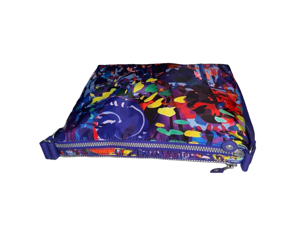 Bandolera Kipling, Abstracto Multicolor, Nylon Bolsillos con Cremallera 12x10x1.5 Foto 3 de 4