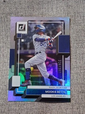 2022 Panini Donruss Season Stat Line #211 Mookie Betts #D / 367