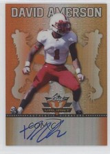 2013 Leaf Valiant Orange 38/50 David Amerson #BA-DA1 Auto 0b2