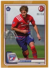Tanner Tessmann 2020 Bowman MLS Gold Rookie Card #34 /50. rookie card picture