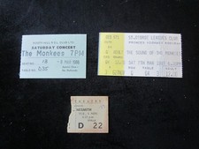 VINTAGE THE MONKEES MIKE NESMITH CONCERT TICKETS / STUB SYDNEY AUSTRALIA