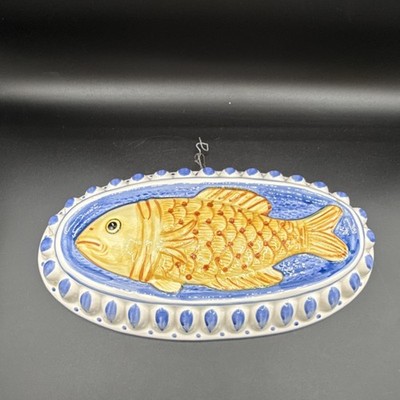 Ceramic fish-shaped jello mold wall decor by Sigma Tastesetter