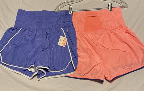 Free People Movement Set Way Home Shorts Mesh Violet & Papaya Size M. New w/tags