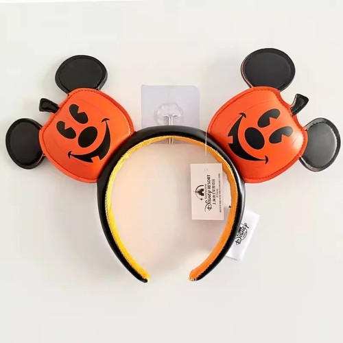 Disney Parks Halloween Pumpkin Jack-o'-Lantern Mickey Mouse Ears ...