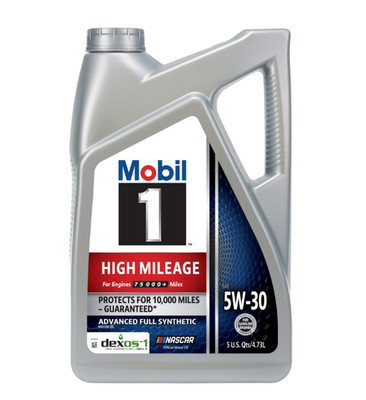 High Mileage Full Synthetic Motor Oil 5W-30, 5 Quart, Temperature Protection