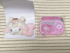 My Melody Brooch & Acrylic Charm Set