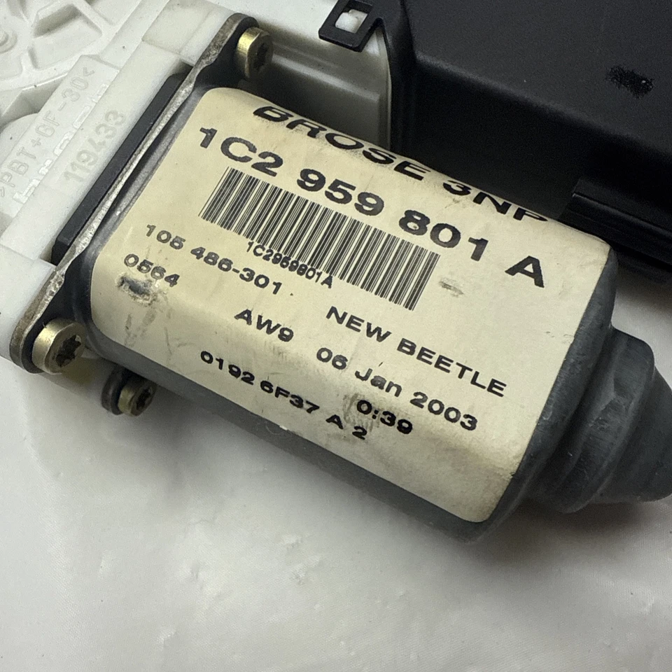 2003-2010 VW Volkswagen Beetle Driver Front Window Motor Actuator Brose OEM - Image 4 of 4