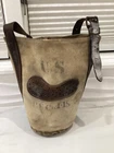 Antique WW1 US Army Cavalry Canvas Leather Horse Feed Bag military