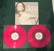 DIANA ROSS DIANA CHIC ORGANIZATION LTD MIX PINK VINYL 2xLP RECORD