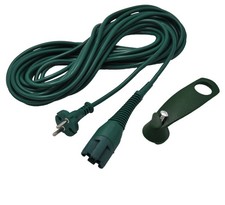 10 metri cavo di ricambio cavo + portacavi adatto per Vorwerk Folletto VK 130 131