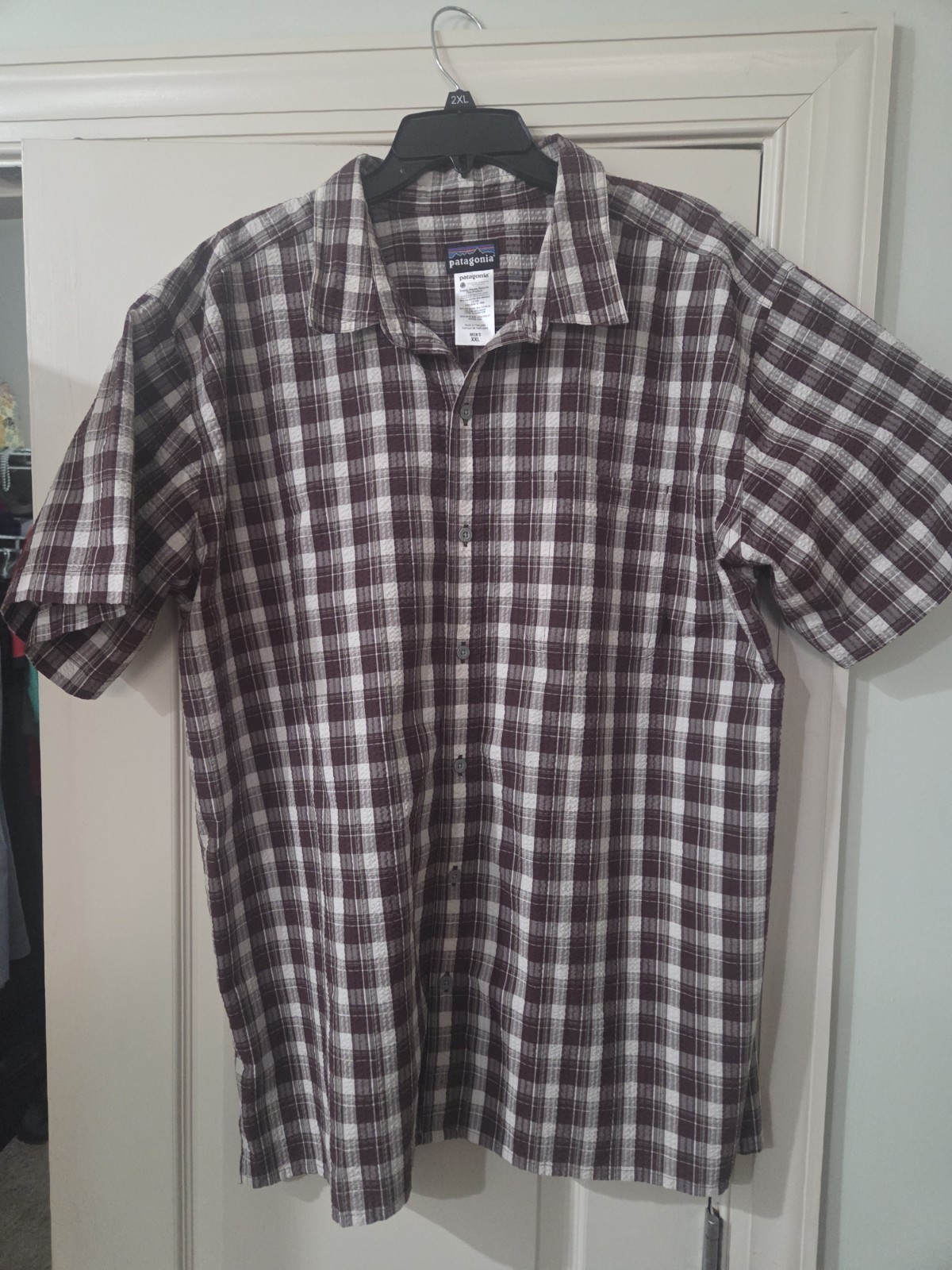 Patagonia Camp Plaid Shirt 2xl Mens SS Hiking XXL