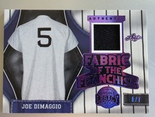 2024 Leaf Joe Dimaggio Bronx Legacy Fabric of the Franchise #6/7 Game Used Patch