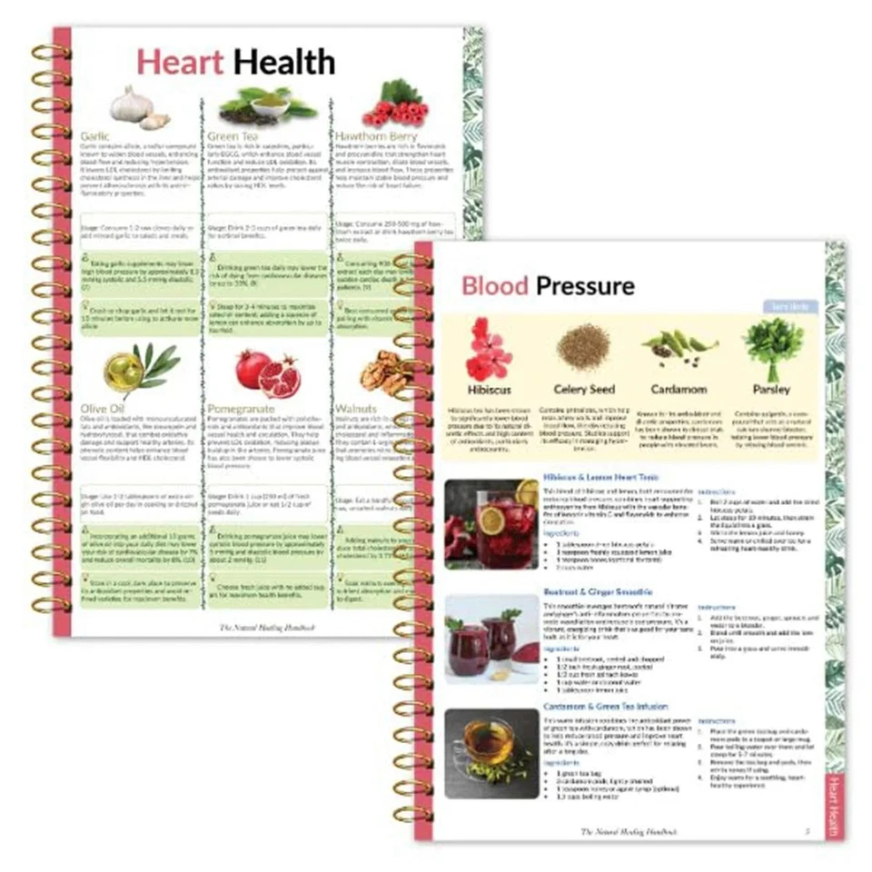 The Natural Healing Handbook, Spiral-Bound Guide for Herbal Remedies and Natural - Image 3 of 4
