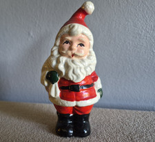 Vintage Ceramic MCM Santa Claus 4" Christmas Decor Figurine 50's
