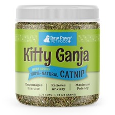Raw Paws Dried Fresh Catnip for Cats, 1-oz 2 Cups Green