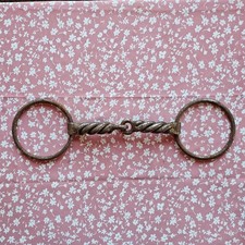 Extra Large Thick Twisted Wire Loose Ring Snaffle Bit Horse 5.5"
