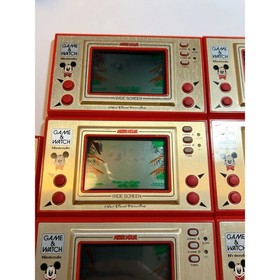 NINTENDO GAME AND & WATCH Mickey Mouse 1981 Wide Screen Set of 10 consoles