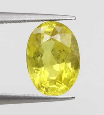 Loose Oval 9x6 mm Thailand 2.66 Ct Certified Natural Yellow Sapphire Gemstone