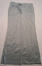 Vintage 90's Women's Nike Athletic Dept Track Pants Medium Baggy Drawstring Grey