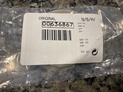 00636867 Genuine Bosch Sealing OEM 636867 (NEW)