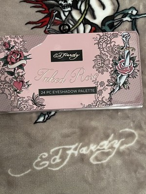 Ed Hardy Inked Rose Eyeshadow Palette 24 Color Sealed Makeup Set Tattoo New