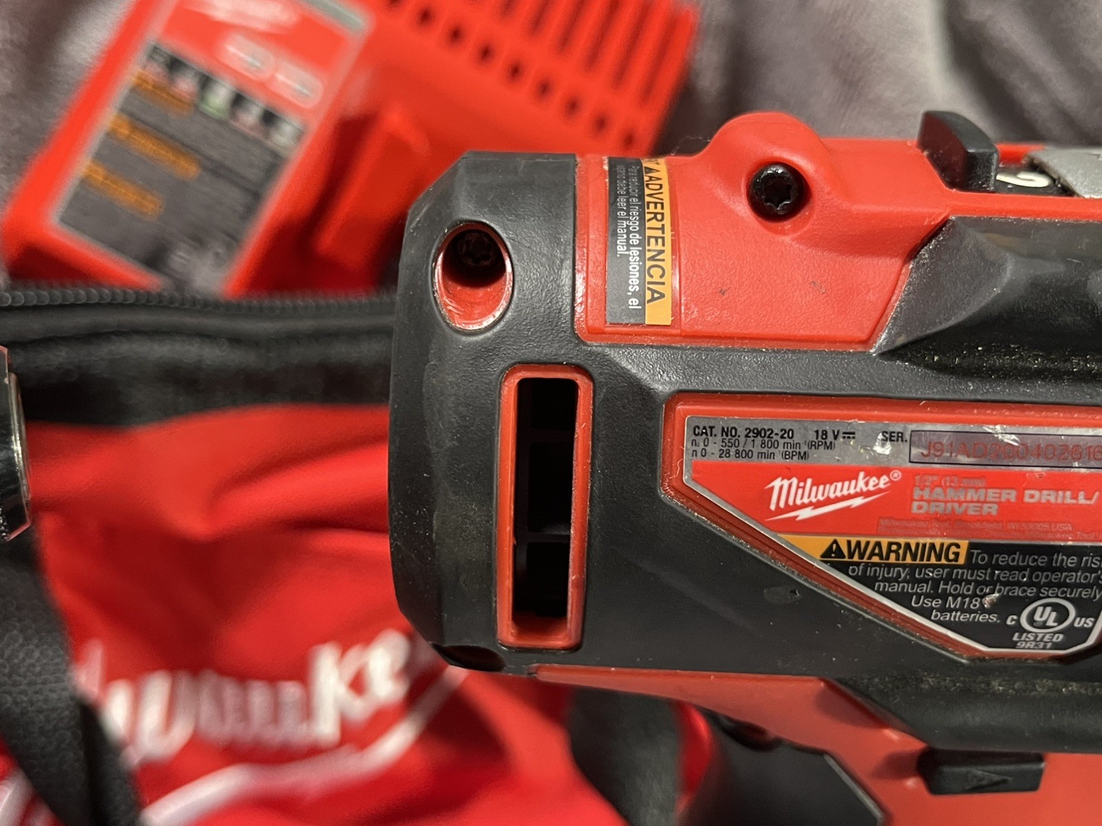 Milwaukee 2893-22Cx M18 Brushless 2-Tool Combo Kit, Hammer Drill/Impact READ
