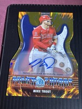 2026 Bowman Chrome Mike Trout Power Chords Auto #/50 Angels