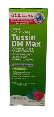 Tussin DM MAX ~Adult Cough & Chest Syrup ~Max Strength 8oz ~Exp. 10/27