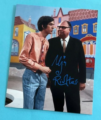 Ilja Richter ( 20 x 25 cm Foto mit Heinz Erhardt )  signed, original Autogramm