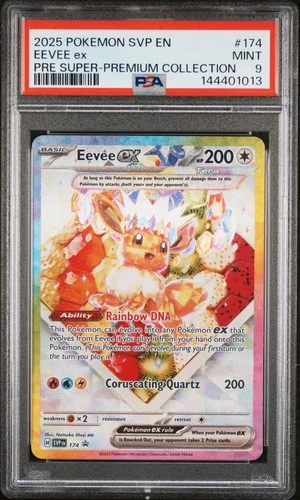 2025 POKEMON SVP PROMO SUPER-PREMIUM COLLECTION #174 EEVEE EX PSA 9
