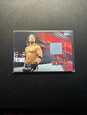 2017 Topps Then Now Forever AJ Styles Royal Rumble Mat Relic #'d  /299