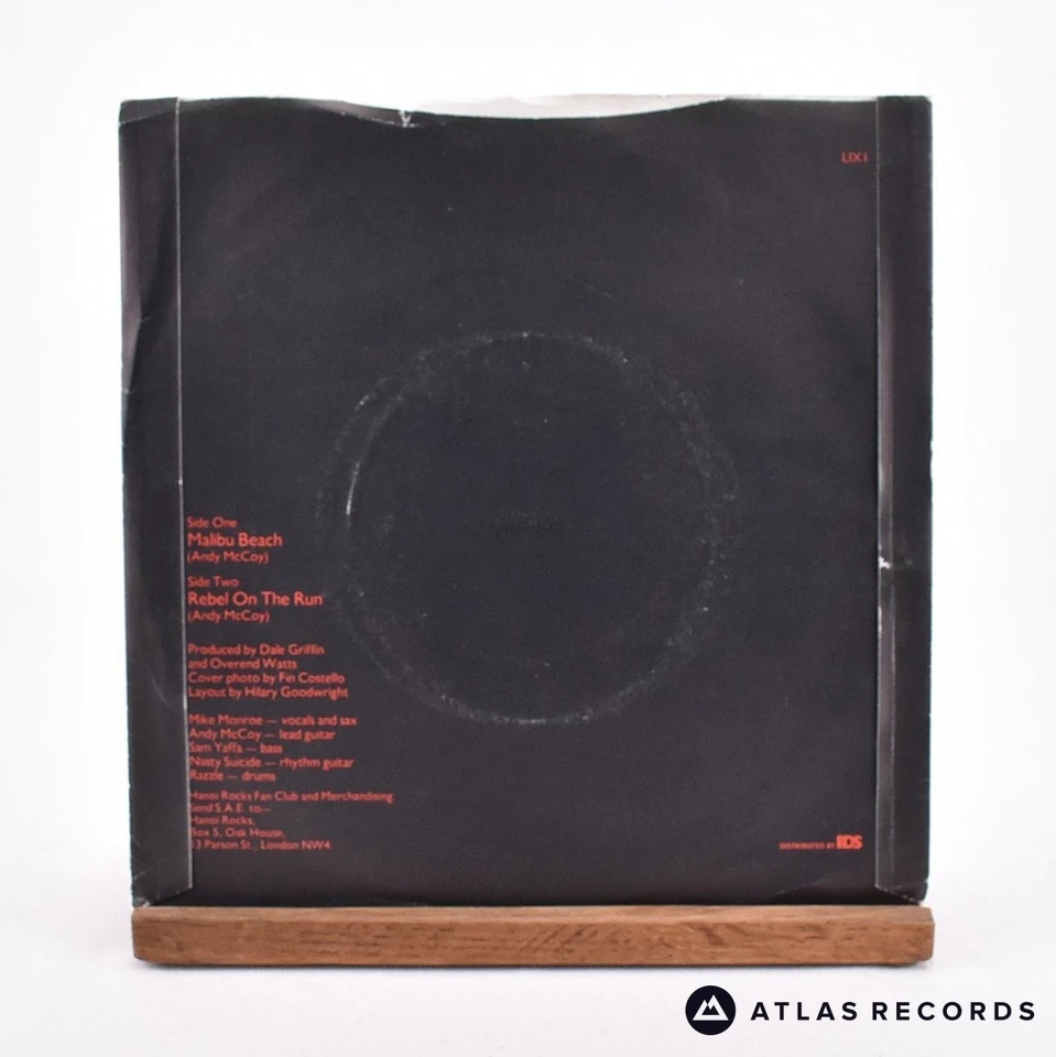 Hanoi Rocks - Malibu Beach - 7" Vinyl Record - VG+/VG+ - Image 3 of 4