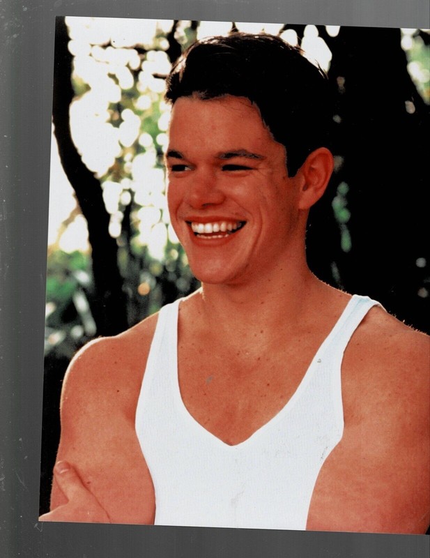 SUPER RARE!! 8X10 ORIGINAL MATT DAMON "GOOD WILL HUNTING" SCENE PHOTO!!