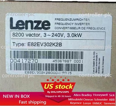 E82EV302_2B NEW LENZE E82EV302K2B 8200 vector 3.0kW Freqency Inverter