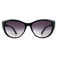 Image of Guess Sunglasses GO00006 01B Shiny Black Smoke Grey Gradient