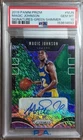 Magic Johnson 2019 Panini Prizm Premium Green Shimmer Auto 14/15 PSA 10