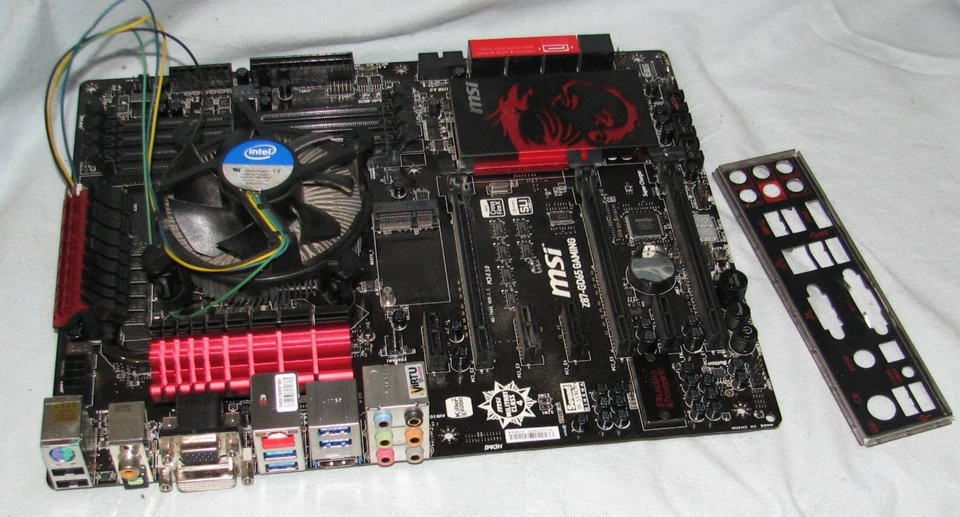 MSI Z87-GD65 GAMING LGA1150 DDR3 ATX Motherboard W/Cpu Fan W/ I/O Shield  - Image 4 of 4