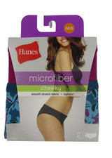 Hanes Women's Microfiber Cheeky Panties 2 Pairs - Medium 6 