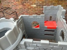 Little Tikes Plastic Castle Playhouse Fort with Tower & Red Slide