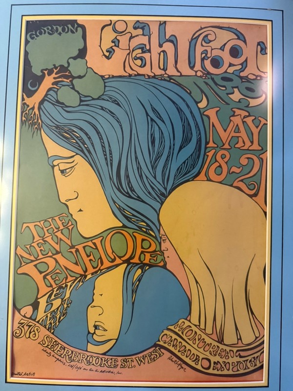 Gordon Lightfoot 1970’s Concert Poster Original