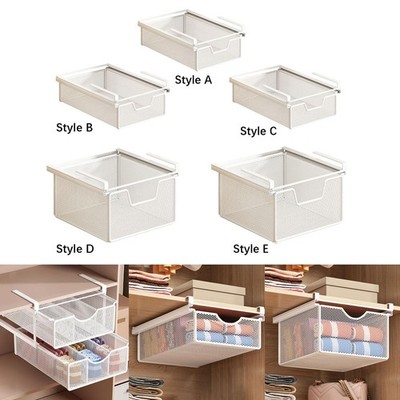unter Regal Aufbewahrungskorb ausziehbar Tisch Regal stabil praktisch unter Schrank
