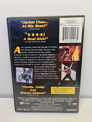 Supercop (DVD, 1998, Widescreen, Insert) Jackie Chan, Maggie