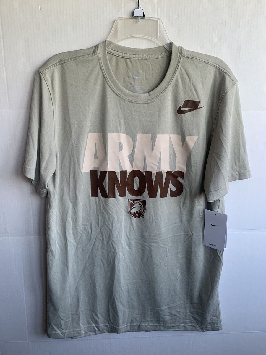Army Black Knights Shirt Mens Medium Nike Dri Fit West Point Beat Navy NWT