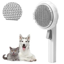 Haustierpflege B&uuml;rste, Selbstreinigend, f&uuml;r Katze, Hunde mit Kurzhaar, Langhaar