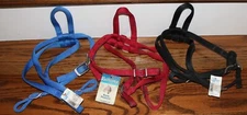 Set of 3 Valhoma Headstall with Brow Band - Pony Size - Red, Black, Blue -  NWT