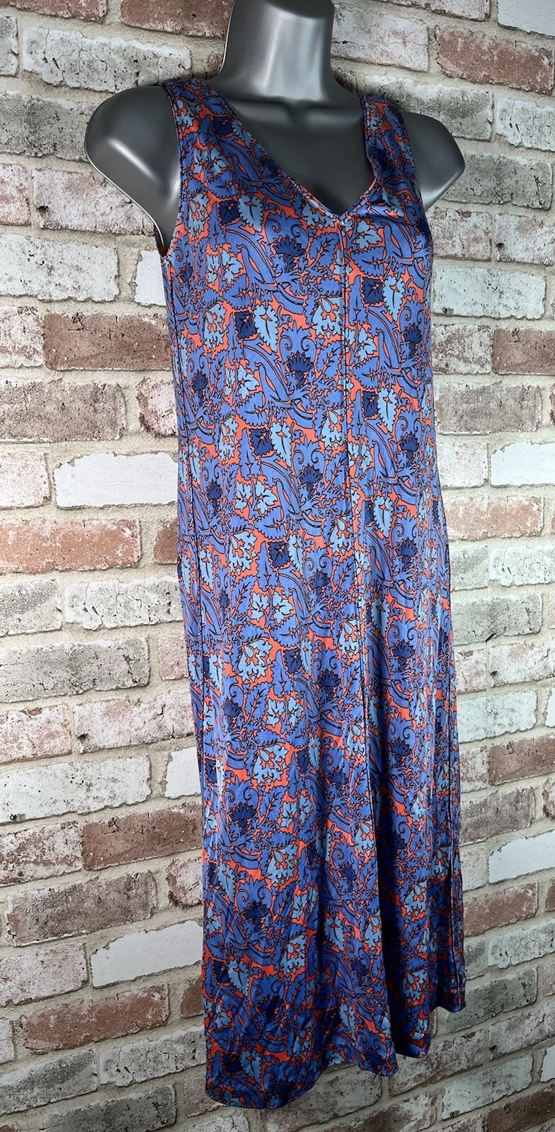 Abito in jersey di seta sabbia TORY BURCH corallo marino Artemide taglia XS $395 *SENZA CINTURA*