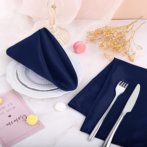 1-6PCS Cloth Napkins Dinner Table Wedding Party Banquet Kitchen Home Decor 17 in - Picture 7 of 37