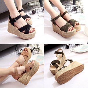 Women-039-s-Ankle-Strap-Wedges-Heel-Sandals-Open-Toe-Platform-Fashion-Shoes-Summer