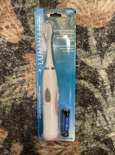 New With Battery Luminant Battery Powered Toothbrush Soft Pink Accents